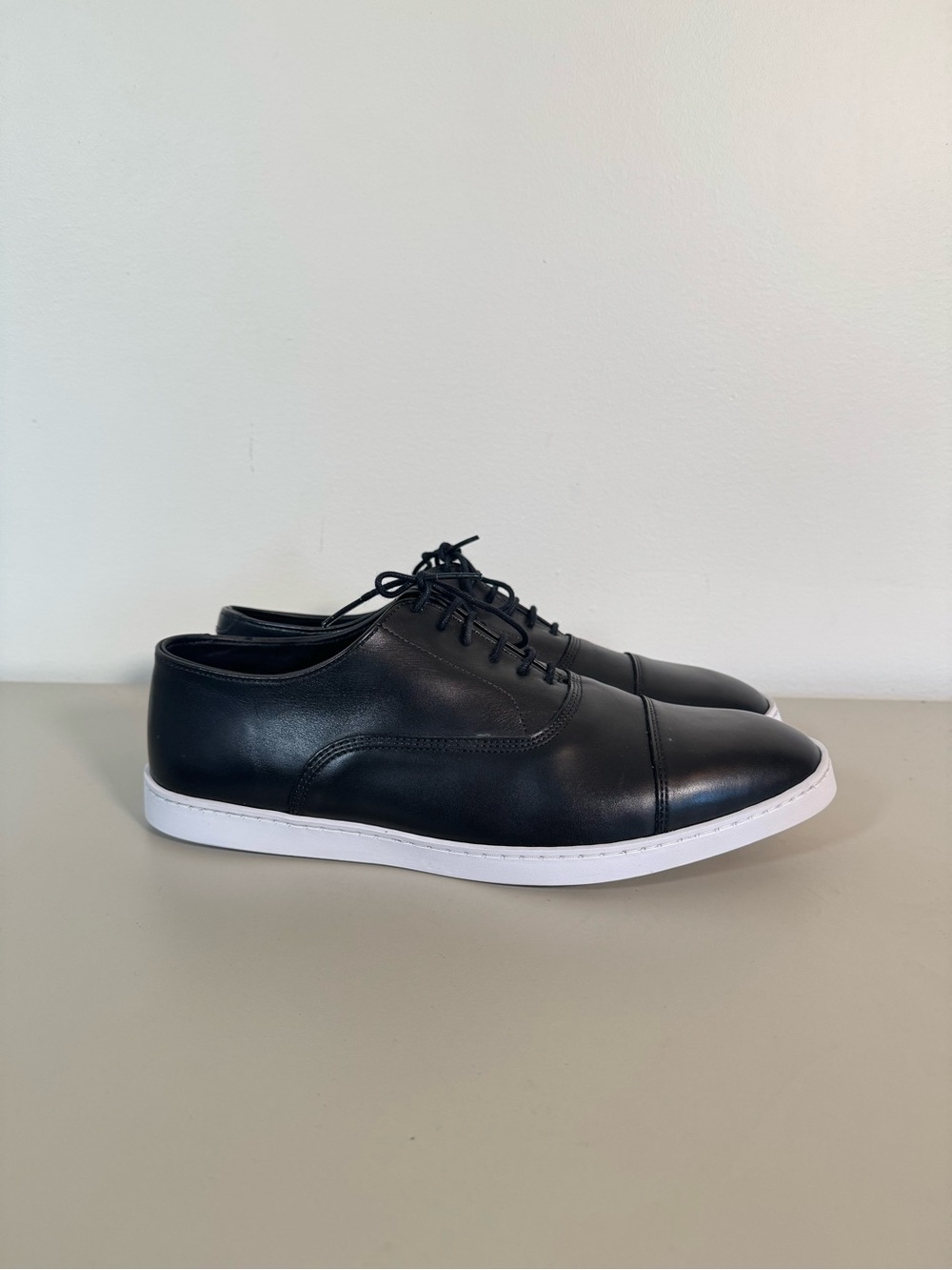 Allen Edmonds NIB Park Avenue Black Leather Dress Sneakers 10.5 3E Extra Wide